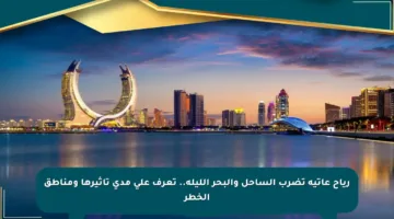 رياح عاتية تضرب الساحل والبحر الليلة.. تعرف على مدى تأثيرها ومناطق الخطر